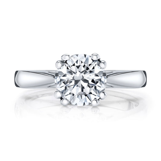 Ladies Round Engagement Ring 11588