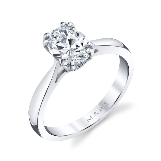 Ladies Oval Engagement Ring 11649
