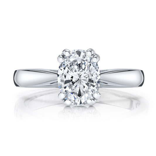 Ladies Oval Engagement Ring 11649