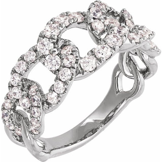 14K White 1 CTW Lab-Grown Diamond Ring 689052LG601P