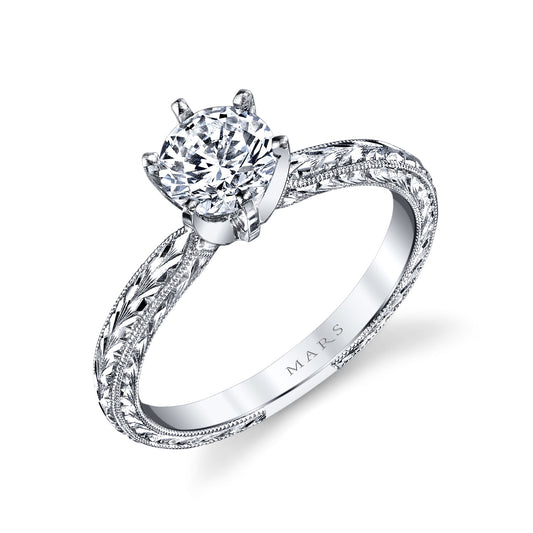 Ladies Round Engagement Ring 12712HE