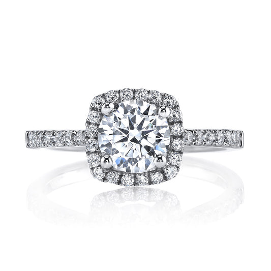 Ladies Round Engagement Ring 25150
