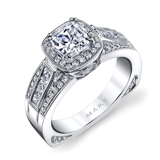Ladies Cushion Engagement Ring 25225