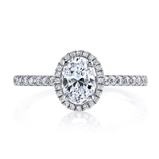 Ladies Oval Engagement Ring 25377
