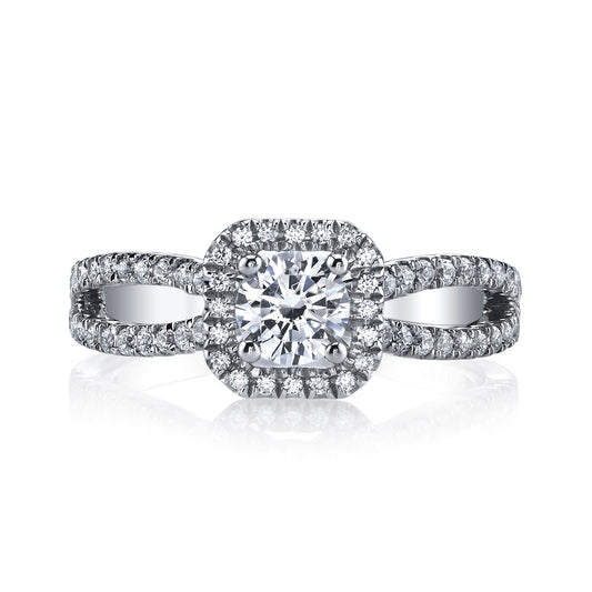 Ladies Round Engagement Ring 25389