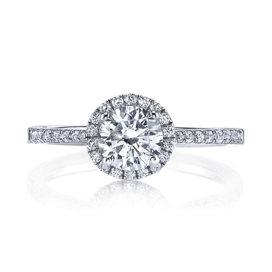 Ladies Round Engagement Ring 25391