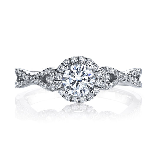 Ladies Round Engagement Ring 25392