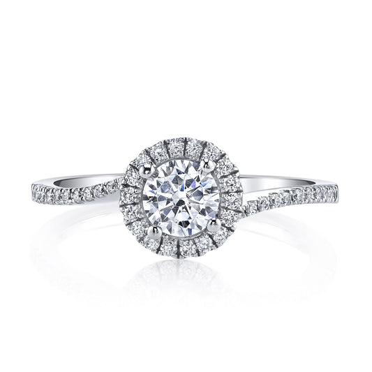 Ladies Round Engagement Ring 25393