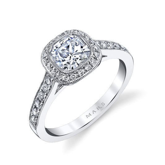 Ladies Cushion Engagement Ring 25400