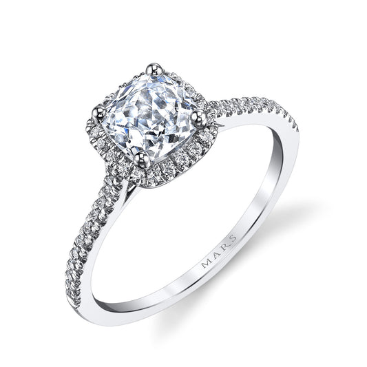 Ladies Cushion Engagement Ring 25452