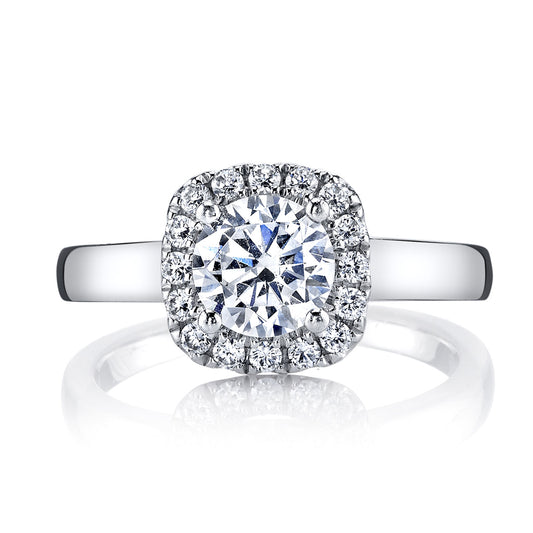 Ladies Round Engagement Ring 25517