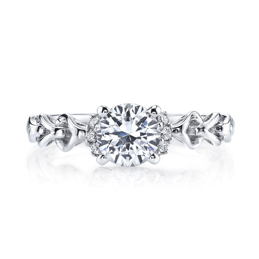 Ladies Round Engagement Ring 25847