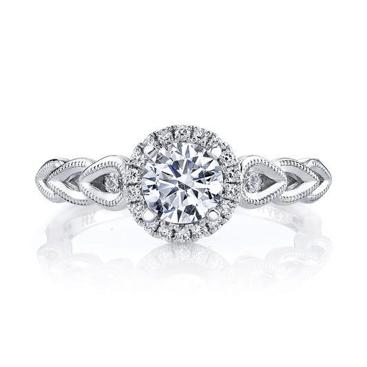 Ladies Round Engagement Ring 25855