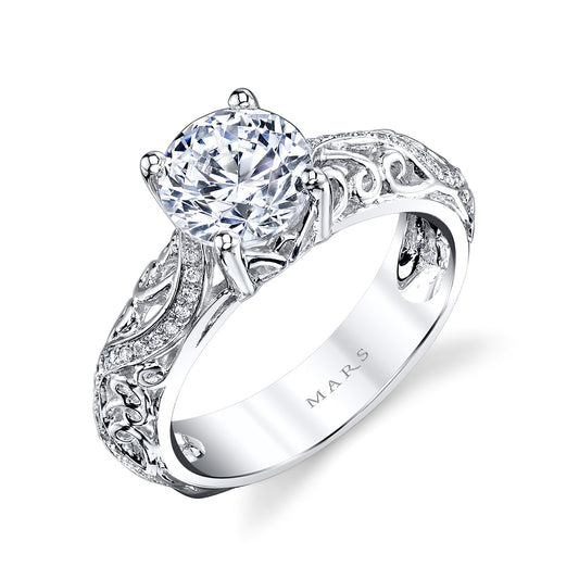 Ladies Cushion Engagement Ring 25940
