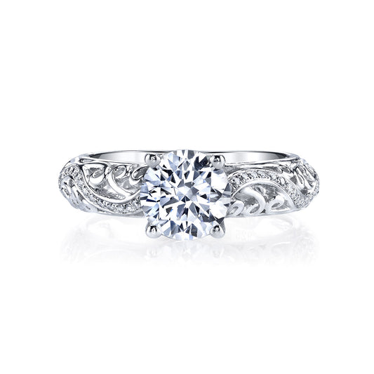 Ladies Cushion Engagement Ring 25940