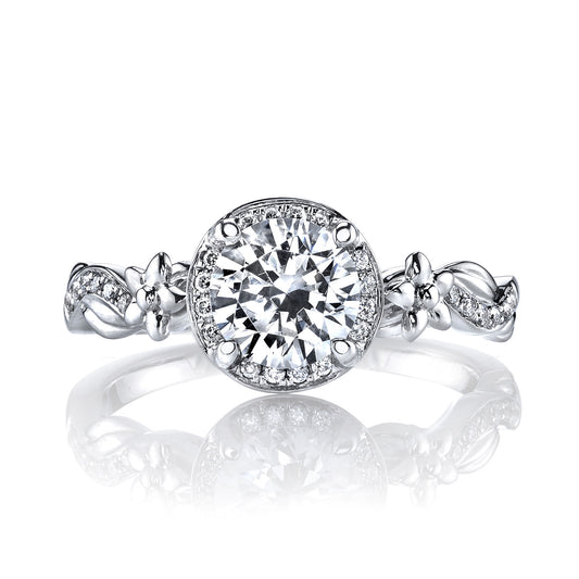 Ladies Round Engagement Ring 25946