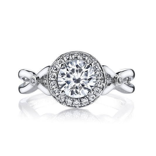 Ladies Round Engagement Ring 25950