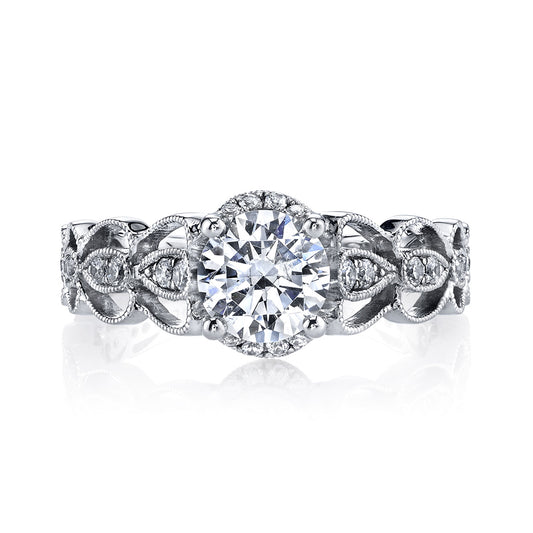 Ladies Round Engagement Ring 25987