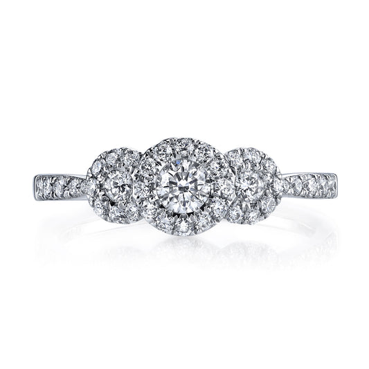 Ladies Round Engagement Ring 26105