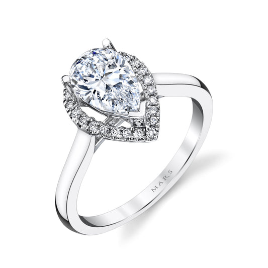 Ladies Pear Engagement Ring 26499