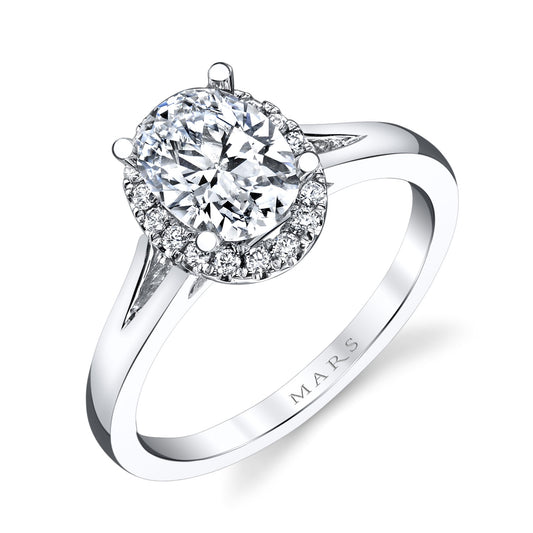 Ladies Oval Engagement Ring 26513