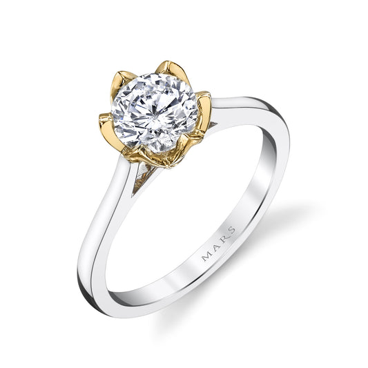 Ladies Round Engagement Ring 26515