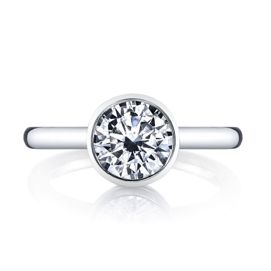 Ladies Round Engagement Ring 26702