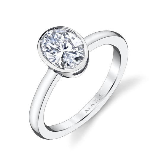 Ladies Oval Engagement Ring 26703