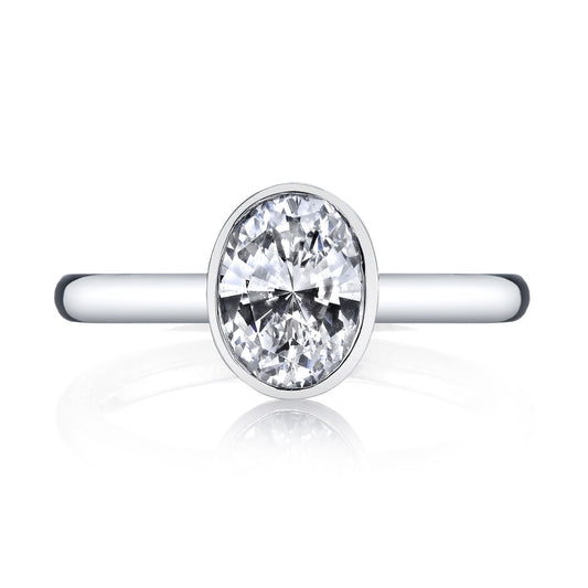 Ladies Oval Engagement Ring 26703