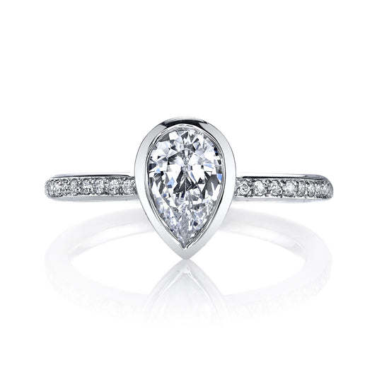 Ladies Pear Engagement Ring 26704D
