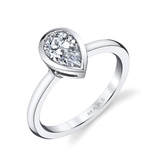 Ladies Pear Engagement Ring 26704