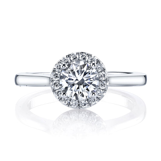 Ladies Round Engagement Ring 27011
