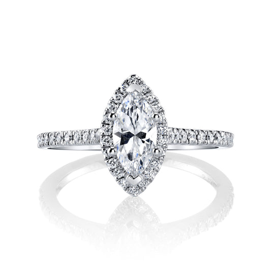 Ladies Marquise Engagement Ring 27038
