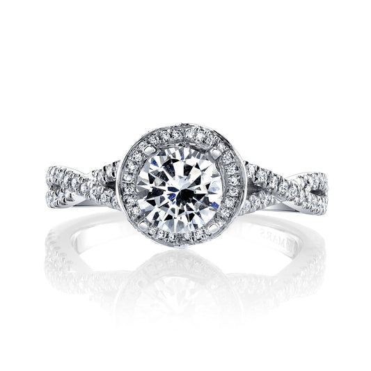 Ladies Round Engagement Ring 27160
