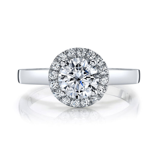Ladies Round Engagement Ring 27175