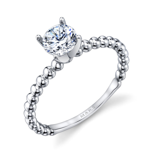 Ladies Round Engagement Ring 27222