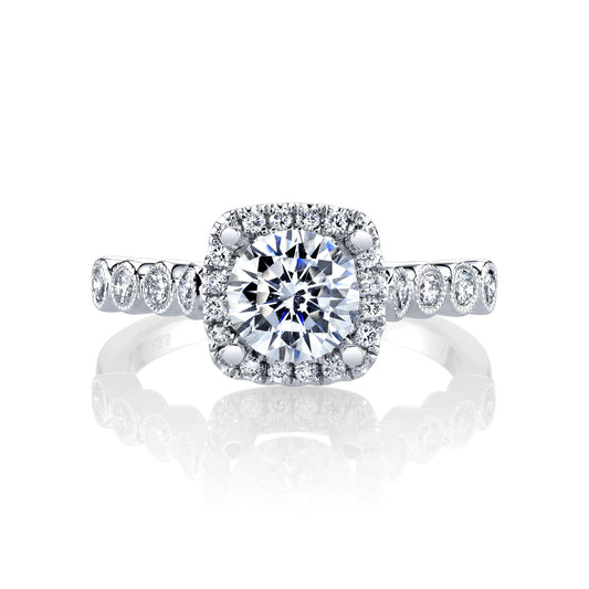 Ladies Round Engagement Ring 27311