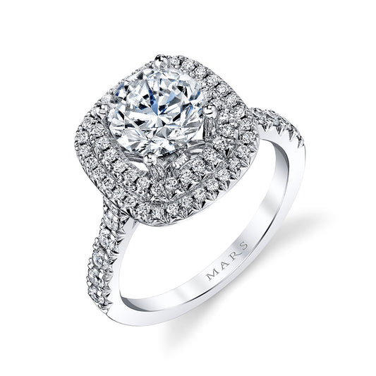 Ladies Round Engagement Ring 27369