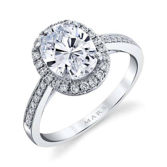 Ladies Oval Engagement Ring 27509