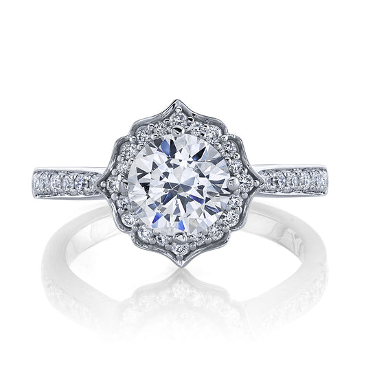 Ladies Round Engagement Ring 27510