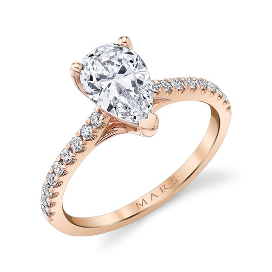 Ladies Pear Engagement Ring 27555PS