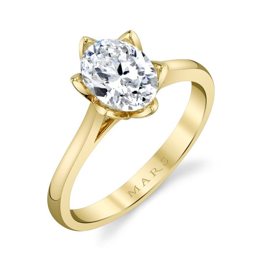 Ladies Oval Engagement Ring 27233