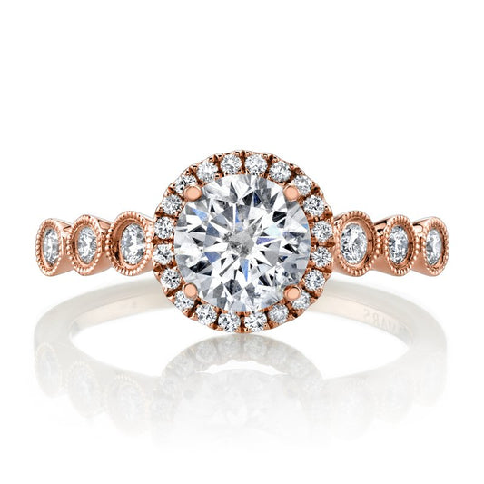 Ladies Round Engagement Ring 26941