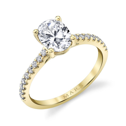 Ladies Oval Engagement Ring 27555OV