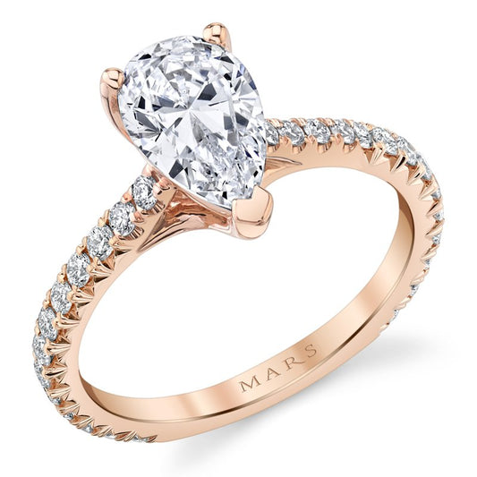 Ladies Pear Engagement Ring 27554PS