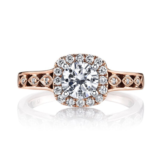 Ladies Round Engagement Ring 25833