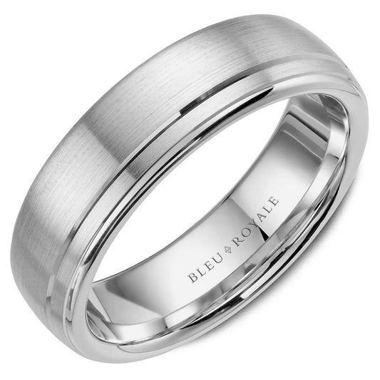 Bleu Royale Contemporary Wedding Band RYL-001