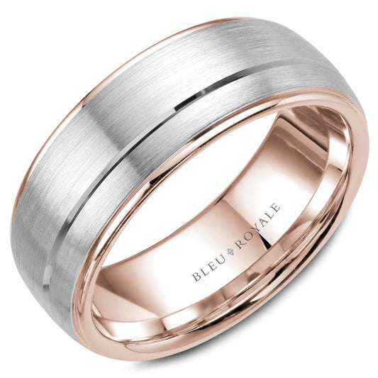 Bleu Royale Contemporary Wedding Band RYL-002