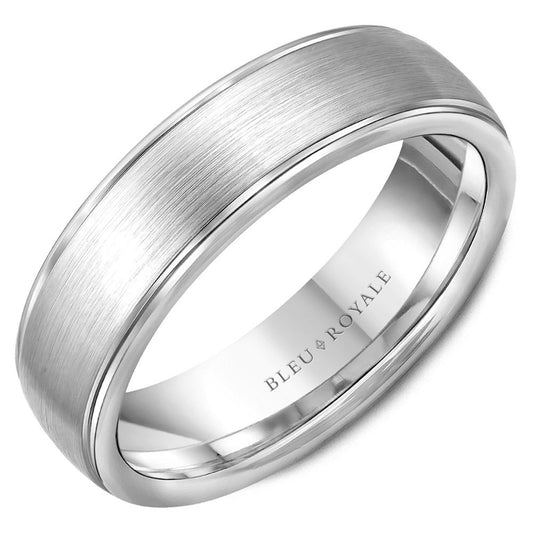 Bleu Royale Contemporary Wedding Band RYL-004