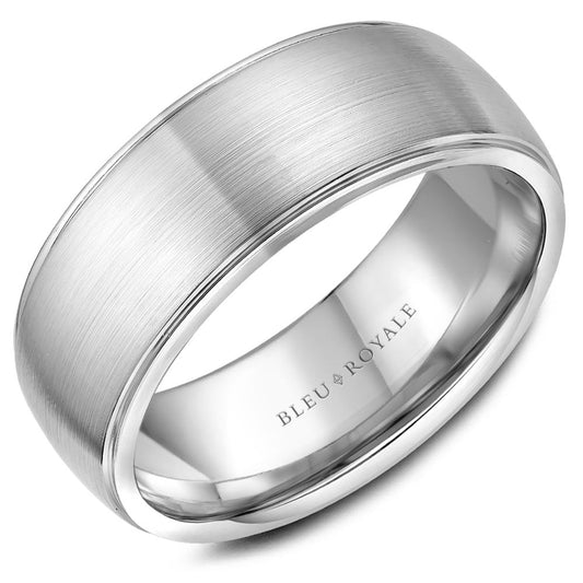 Bleu Royale Contemporary Wedding Band RYL-005